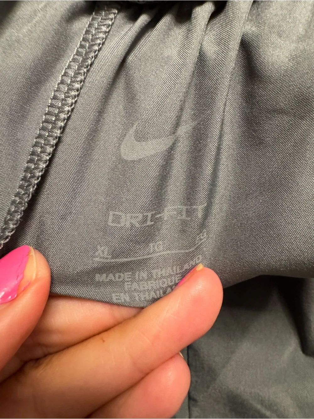 Youth Nike Gray Dri-FIT Performance Skirt with Subtle Swoosh